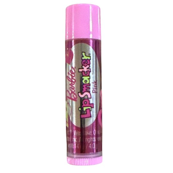 Vintage BONNE BELL Lip Smacker BARBIE Bubble Font PINK Flavored Balm 2009 Rare! - Picture 1 of 4